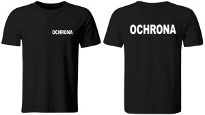Koszulka męska OCHRONA OCHRONIARZ NADRUK