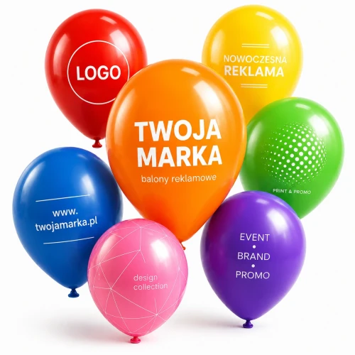 Balony lateksowe 12 cali z nadrukiem logo firmy — kolorowe baloniki reklamowe Agrelo.webp