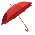 Parasol Oxford czerwony z drewnianą rączką.webp