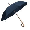 Parasol Oxford granatowy z drewnianą rączką.webp