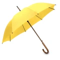 Parasol Oxford żółty z drewnianą rączką.webp