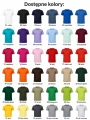 T-shirt JHK męski TSRA-150 z nadrukiem logo — koszulka bawełniana 160g kolory.webp