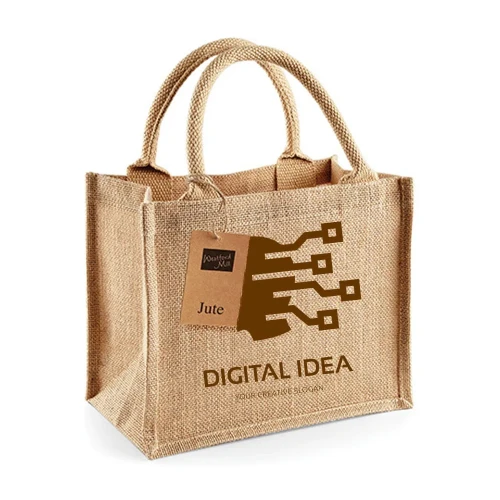 Mała torba jutowa Mini Gift Bag z naturalnej juty — eko opakowanie prezentowe do nadruku logo.webp