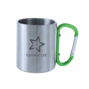 Kubek metalowy 200 ml z karabińczykiem